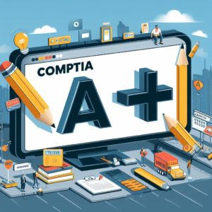 Futuristic CompTIA A+ illustration, CompTIA A+ Certification