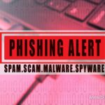 Phishing scam alert poster, McAfee phishing scam